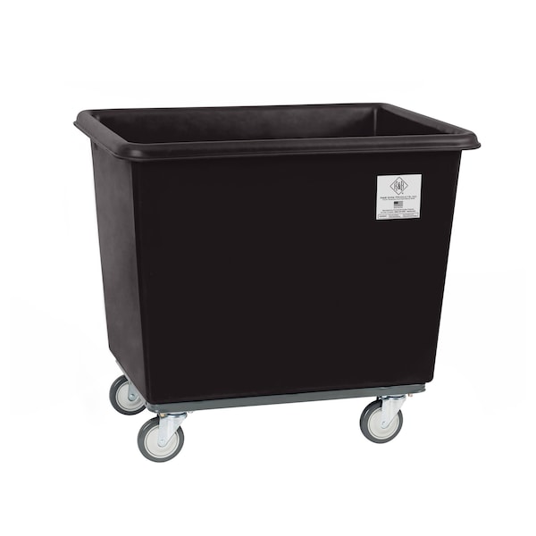 R&B Wire Products Poly Cube Truck, Black, Polyethylene